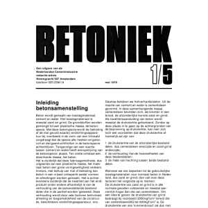 Inleiding Betonsamenstelling