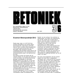 Examen betonpraktijk CB 3 1974