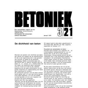 De dichtheid van beton