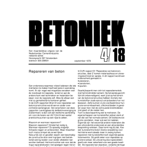 Repareren van beton