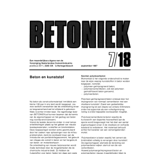 Beton en kunststof