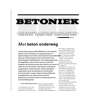 Met beton onderweg