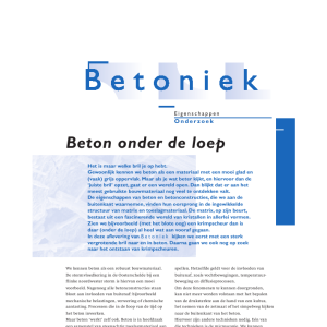 Beton onder de loep