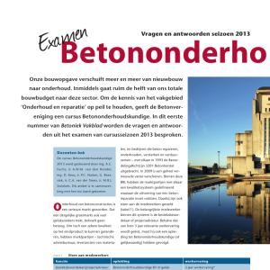 Examen Betononderhoudskundige BV