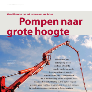 Pompen naar grote hoogte