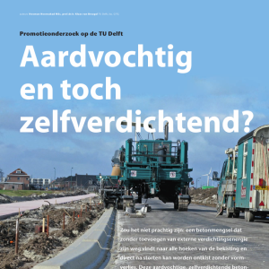 Aardvochtig en toch zelfverdichtend?