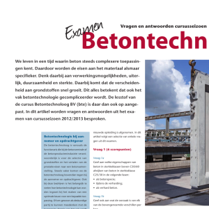 Examen Betontechnoloog BV