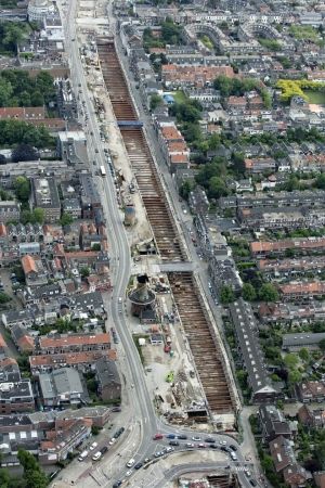 1. Parkeergarage Delft in aanbouw