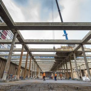 Stempelraam geïntegreerd in constructie